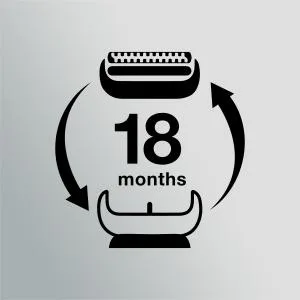 Braun Series 7 Electric Shaver Replacement Head, Easily Attach Your New Shaver Head, Compatible with New Generation Series 7 Shavers, 73S, Silver - Replace every 18 months