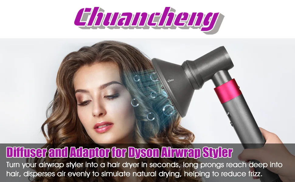 Diffuser and Adaptor for Dyson Airwrap Styler for Airwrap Styler Into A Hair Dryer Combination - Diffuser and Adaptor for Dyson Airwrap