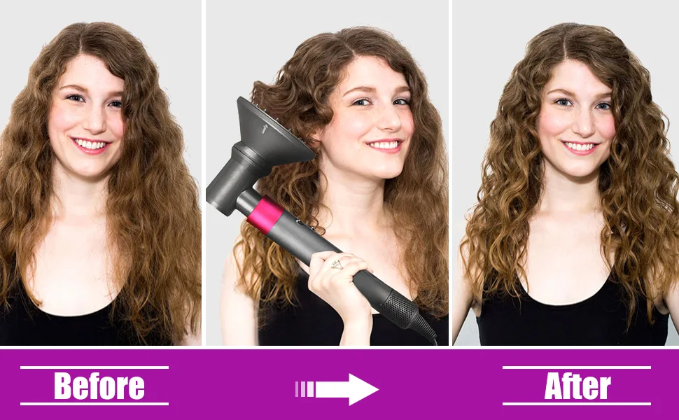 Diffuser and Adaptor for Dyson Airwrap Styler for Airwrap Styler Into A Hair Dryer Combination - Diffuser and Adaptor for Dyson Airwrap
