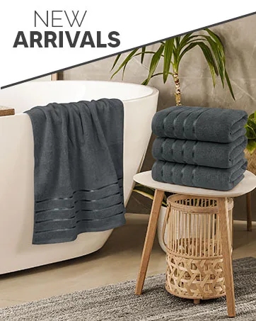 Utopia Towels 8-Piece Premium Towel Set, 2 Bath Towels, 2 Hand Towels, and 4 Wash Cloths, 600 GSM 100% Ring Spun Cotton Highly Absorbent Towels for Bathroom, Gym, Hotel, and Spa (Grey) - Viscos Bath Towels