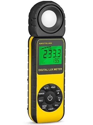 Light Meter, lux Meter AP-881E Recording Light Meter for Plants with Display 3999(Range from 1300,000Lux), Lux/Fc Unit, MAX/MIN, Back Light, Data Hold, Data Storage AP-881E(0.01300,000 Lux) - product information 2