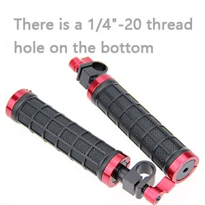 CAMVATE DSLR Handle Grips with Rod Clamp for 15mm Rod Rig Rail Support Camera Tripod(1 Pair) - 1076 - C1076-5