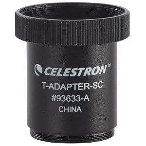 Celestron T-Adapter with SCT 5, 6, 8 with 9.25, 11, 14, Black (93633-A) - product information 3