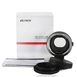 EF-EOS M Lens Adapter Auto-Focus Lens Converter Ring Compatible for Canon EF/EF-S Lens and Canon EOS-M (EF-M Mount) Camera EOS M M2 M3 M5 M6 M10 M50 M100 - Package