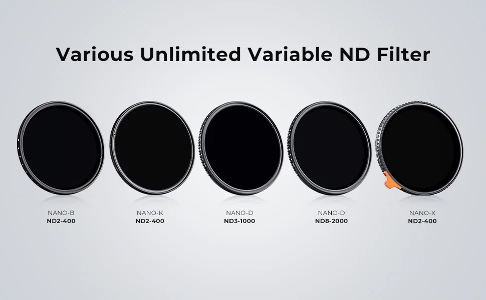 K&F Concept 67mm Variable ND2-ND400 ND Lens Filter (1-9 Stops) for Camera Lens, Adjustable Neutral Density Filter with Microfiber Cleaning Cloth (B-Series) - product information 12