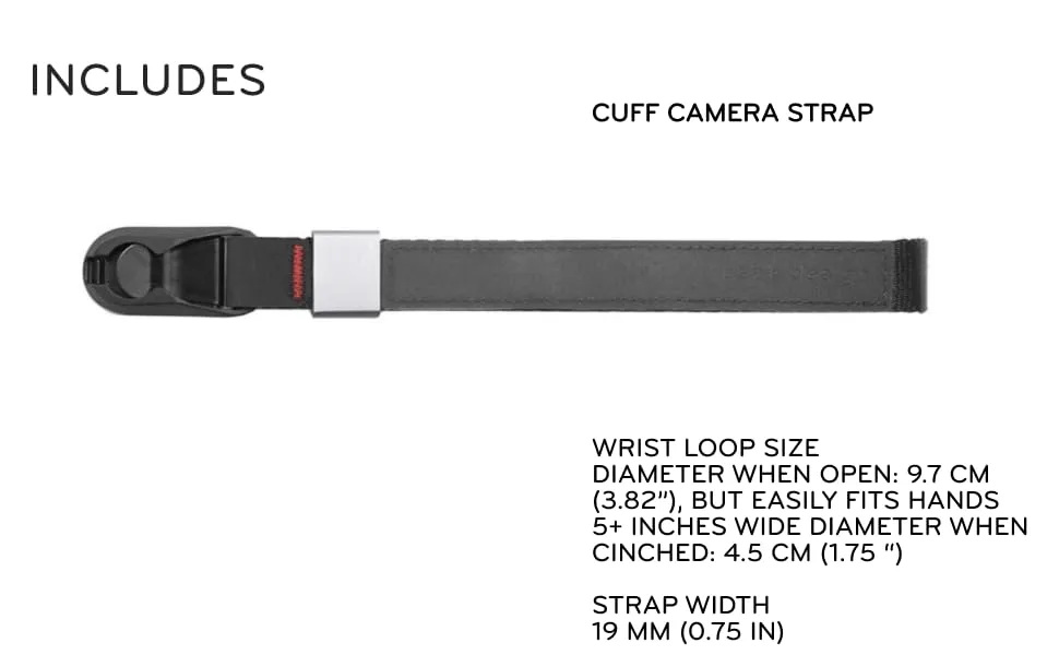 Peak Design Cuff Camera Wrist Strap Midnight Blue (CF-MN-3) - cuff