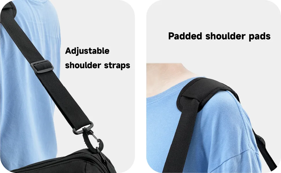 Silfrae Padded Tripod Carrying Bag for Light Stands Boom Stand and Tripod Black Small - product information 3