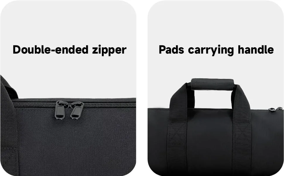 Silfrae Padded Tripod Carrying Bag for Light Stands Boom Stand and Tripod Black Small - product information 5