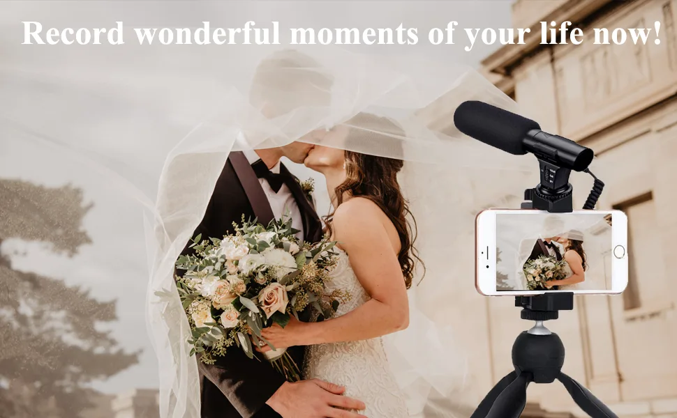 tikysky Camera Microphone, M-1 Video Microphone for DSLR Interview Shotgun Mic for Canon Nikon Sony Fuji Videomic with Windscreen 3.5mm Jack - camera microphone