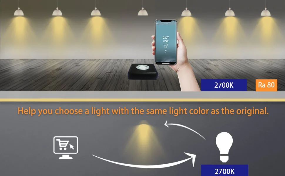 VBR-300 Light Meter CCT Meter Color Temperature Meter LUX Datas Collected Methodically Foot Candle Meter - Light Meter