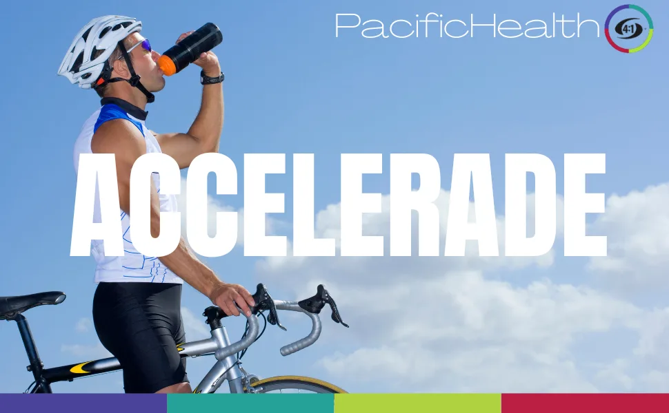 PacificHealth Accelerade, All Natural Sport Hydration Drink Mix with Protein, Carbs, and Electrolytes for Superior Energy Replenishment - Net Wt. 2.06 lb, 30 Serving (Fruit Punch) - Accelerade header