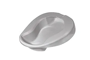 Drive Medical Contoured Bed Pan, Grey 1 Count (Pack of 1) - product information 1