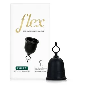Flex Cup (Full Fit - Size 02) | Reusable Menstrual Cup | Pull-Tab for Easy Removal | Tampon + Pad Alternative | Capacity of 3 Super Tampons - FLEX, FLEX CUP, FLEX DISC, FLEX FITS, FLEX MENSTRUAL CUP, FLEX MENSTRUAL DISC, SLIM FIT, FULL FIT