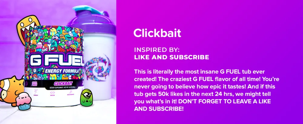 G Fuel Fruit Punch Tub (40 Servings) Elite Energy and Endurance Formula, 9.8 oz(280g) - clickbait