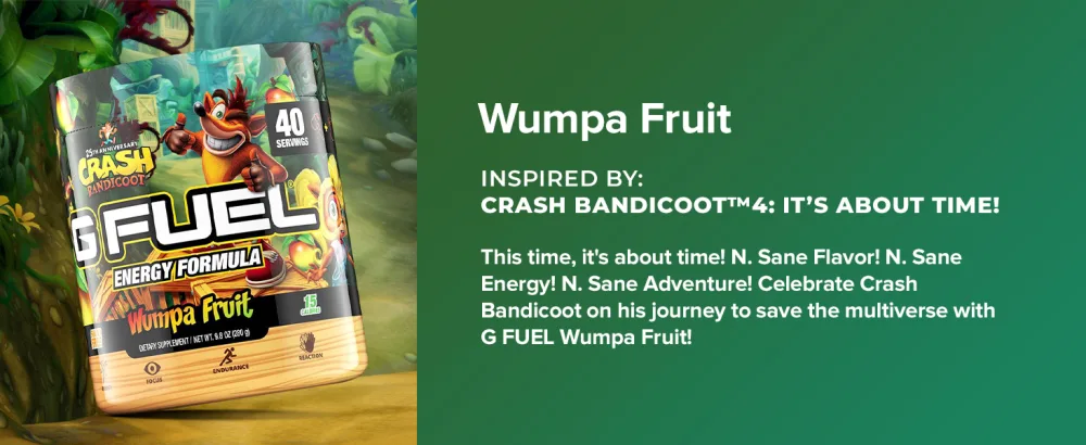 G Fuel Fruit Punch Tub (40 Servings) Elite Energy and Endurance Formula, 9.8 oz(280g) - Wumpa Fruit