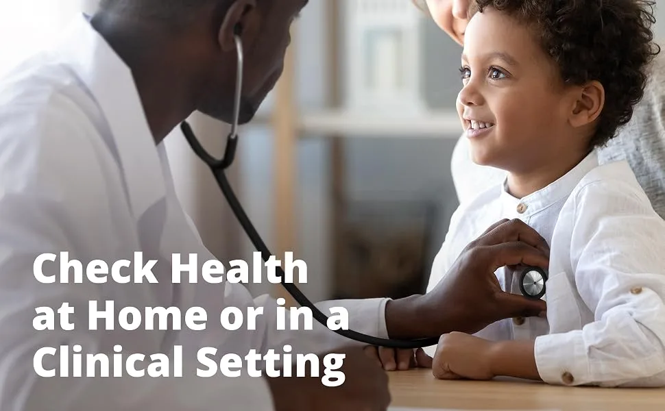 Greater Goods Tunable Dual-Head Stethoscope - Important Component First Aid Kit | Necessary Nurse Accessories | Adjustable Headset - Free Replacement Ear Tips and Diaphragm | Designed in St. Louis New Black - stethoscope littmann 3100 pod technical classicpod classic stethoscope carry case littmann stethos