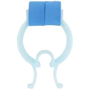 McKesson Nose Clips - Disposable, Plastic and Rubber, Blue, for Spirometry Testing - Comfortable Fit for All Sizes, 25 Count, 1 Pack - Nose Clips for Spirometry Testing