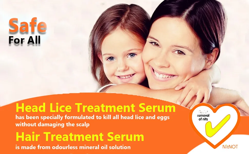 NitNOT Bundle - Nit Comb & NitNOT Head lice serum- As Seen on TV Serum & Metal Comb - Nit Comb & NitNOT Head lice seruM