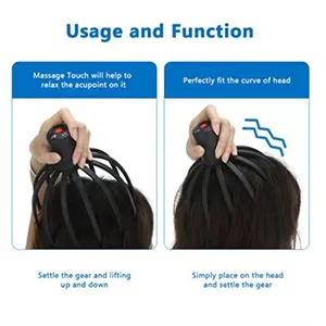 ONIYEA Electric Scalp Massager with 3 Modes, 360 Degree Head Massager, Cordless Portable Head Scratcher Massager for Stress Relax - product information 3