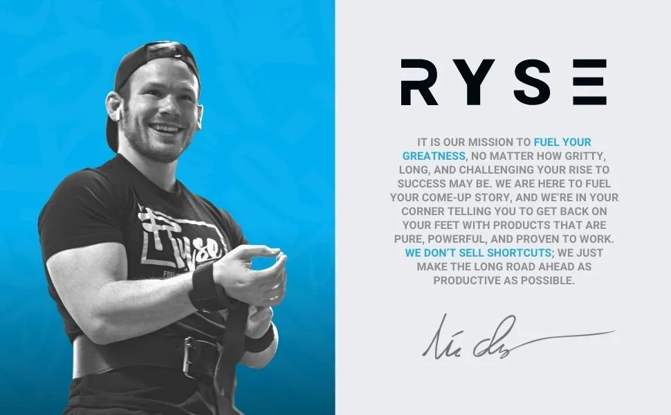 Ryse Element Series Pre-Workout | Everyday Pre-Workout | Beta Alanine, NO3-T Nitrates | 200mg Caffeine | 25 Servings (Blue Raspberry Ring Pop) - RYSE About the Brand