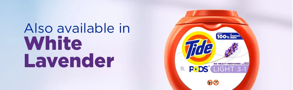 Tide PODS Light Laundry Detergent Pacs, 76 Count, Ocean Mist Scent, Powerful Clean with a Light and Lasting Scent - Also available in White Lavender.