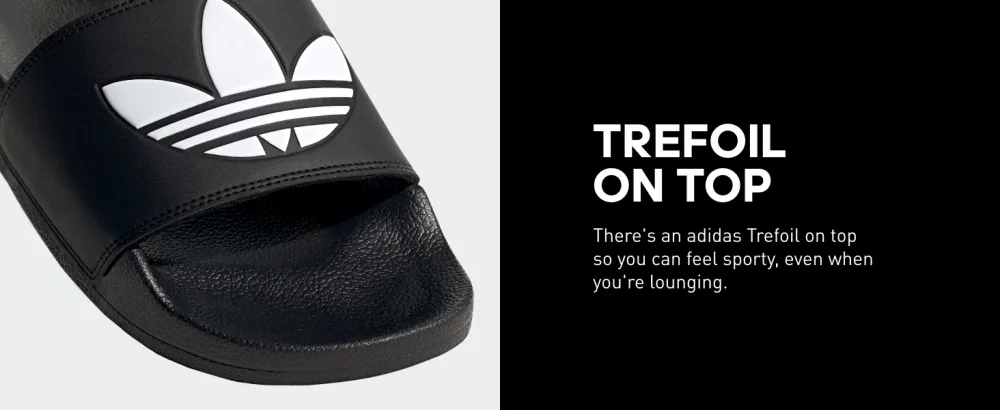 adidas Originals Men's Adilette Lite Slide 11 Core Black/White/Core Black - There