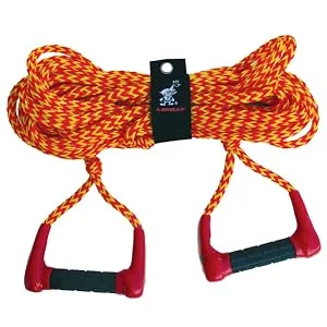 Airhead Water Ski Rope With EVA Handle, 1 Section For Water Skis - Double Handle Water Ski Rope