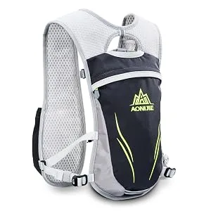 AONIJIE Running Hydration Vest Backpack for Women and Men Lightweight Trail Running Backpack 5.5L Gray - Gray