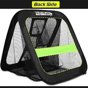 BAYINBULAK 2 in 1 Golf Chipping Practice Net Backyard Driving 2.5'2.5' Golf Accessories for Men Gift, 1 Pack Black - golf chipping net