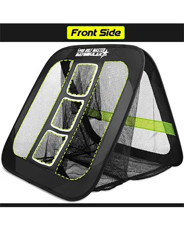 BAYINBULAK 2 in 1 Golf Chipping Practice Net Backyard Driving 2.5'2.5' Golf Accessories for Men Gift, 1 Pack Black - Golf Chipping Net