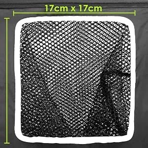 BAYINBULAK 2 in 1 Golf Chipping Practice Net Backyard Driving 2.5'2.5' Golf Accessories for Men Gift, 1 Pack Black - golf chipping net
