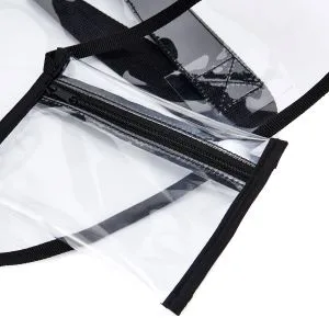 BORMELUN Clear Totes Bag Women - Large Work Transparent Shoulder Handbag Black - product information 25