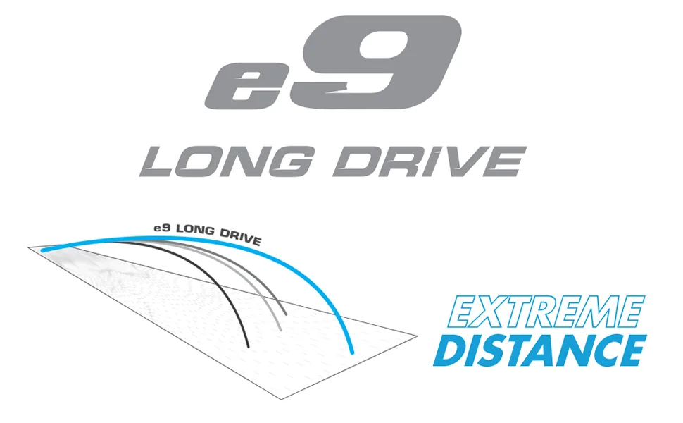 Bridgestone Golf 2023 e9 Long Drive Golf Balls White - e9 extreme distance graph