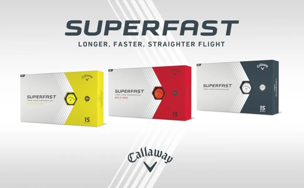 Callaway Golf 2022 Superfast Golf Balls Superfast Red - Superfast Golf Balls