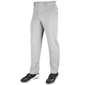 CHAMPRO Open-Bottom Loose-Fit Baseball Pant with Adjustable Inseam and Reinforced Sliding Areas Large Grey - image