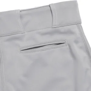 CHAMPRO Open-Bottom Loose-Fit Baseball Pant with Adjustable Inseam and Reinforced Sliding Areas Large Grey - image
