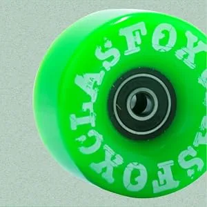 CLAS FOX Quad Roller Skate Wheels 8 Pack with Bearing Installed for Double Row Skating, Replacement Accessories Suitable for Outdoor or Indoor Shinning Green - product information 5