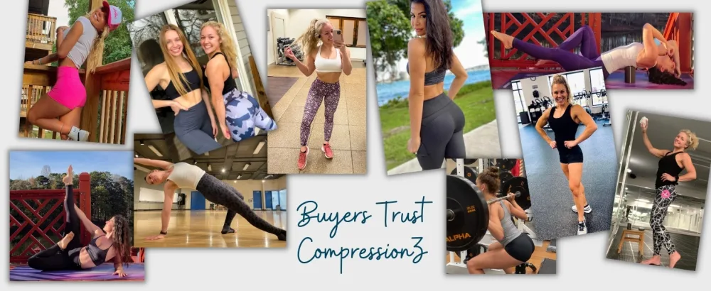 CompressionZ High Waisted Women's Leggings - Compression Pants for Yoga Running Gym & Everyday Fitness Black Medium - Buyer Trust