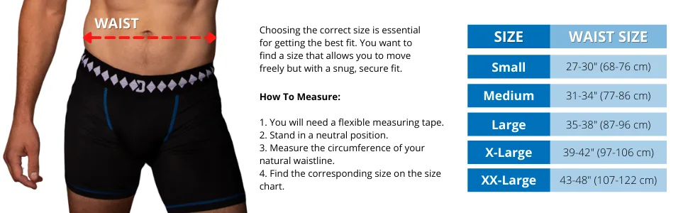 Diamond MMA Four-Strap Jock Strap Supporter with Built-in Athletic Cup Pocket for Sports Black Large - Diamond MMA Jock Size Chart