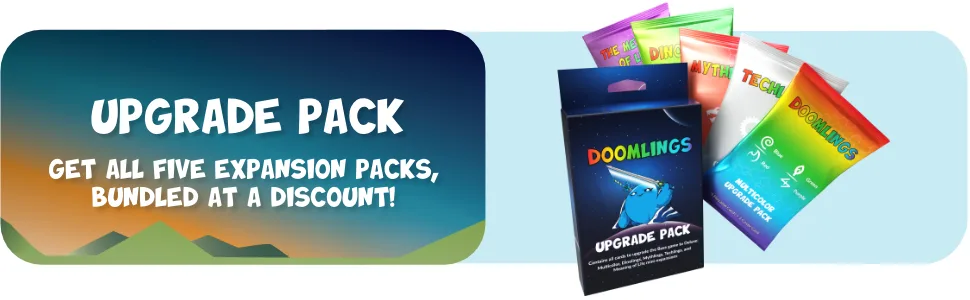 Doomlings Upgrade Pack for Classic Game - 5 Expansion Set (81 Total Cards Included) - Upgrade Pack