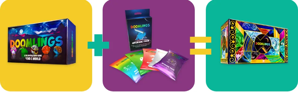 Doomlings Upgrade Pack for Classic Game - 5 Expansion Set (81 Total Cards Included) - Upgrade pack bundle