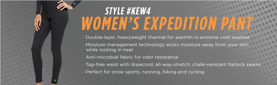 Duofold Women's Heavy-Weight Double-Layer Thermal Leggings Medium Black - product information 3