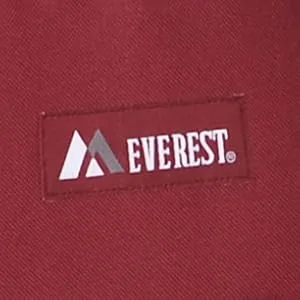 Everest Luggage Basic Backpack, Black, Medium - Everest Logo
