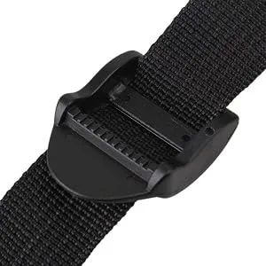 Everest Luggage Basic Backpack, Black, Medium - Ladder lock buckles