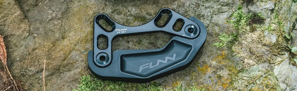 FUNN Bash Guard ZIPPA unique - Funn Zippa Lite Bash Guard, 34-36T, ISCG05 Mount, Mountain Bike Chainring Protector