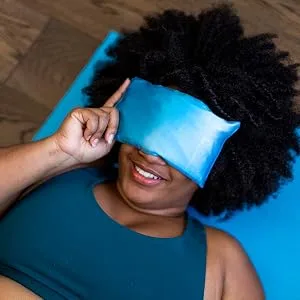 Halfmoon Crystal Collection Silk Eye Pillow Rose Quartz (Silk) - halfmoon eye pillow