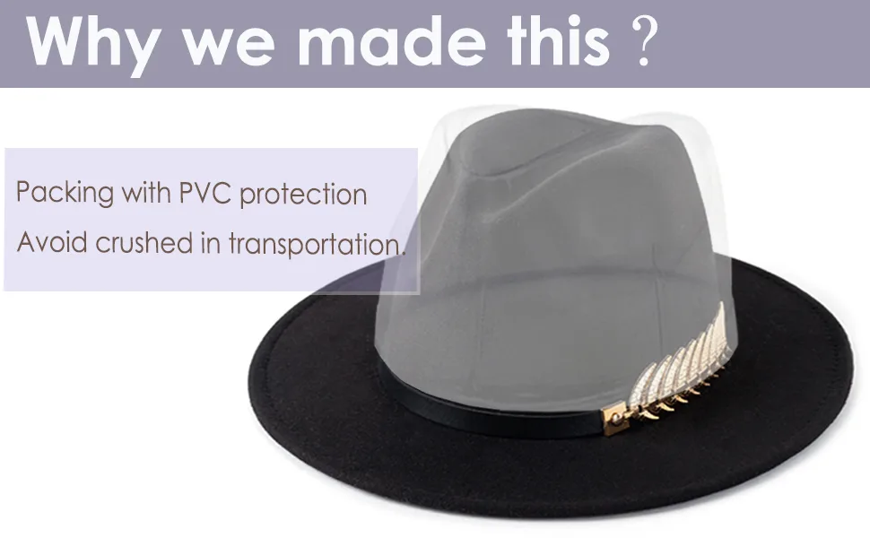 HUDANHUWEI Women's Wide Brim Fedora Panama Hat with Metal Belt Buckle Coffee-1 - VIM0253