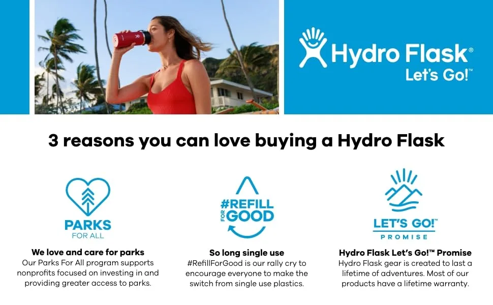 Hydro Flask Wide Mouth Bottle with Flex Cap 32 Oz Black - Generic A+
