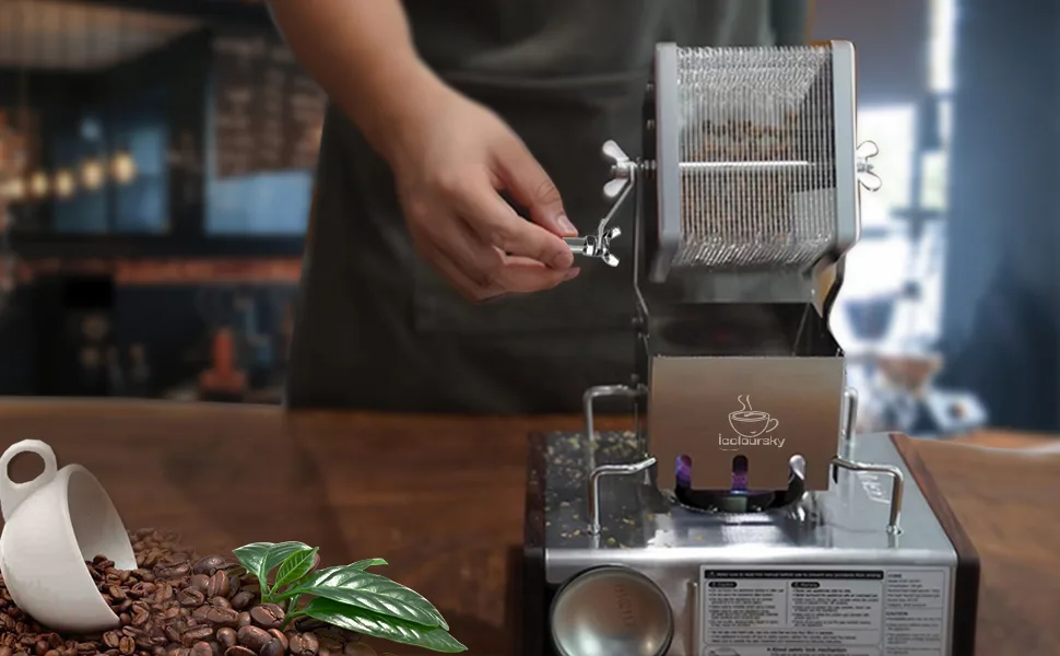 icoloursky Coffee Roaster for Home Use, Coffee Bean Roaster Manual Machine for Camping, Coffee Maker - product information 4
