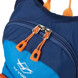 Ivygreen Kids Hydration Backpack, Hiking Backpack for Boys or Girls with 1.5L Water Bladder Blue - Smooth zipper closure